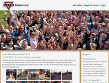 Tablet Screenshot of cvjm-bieren.de